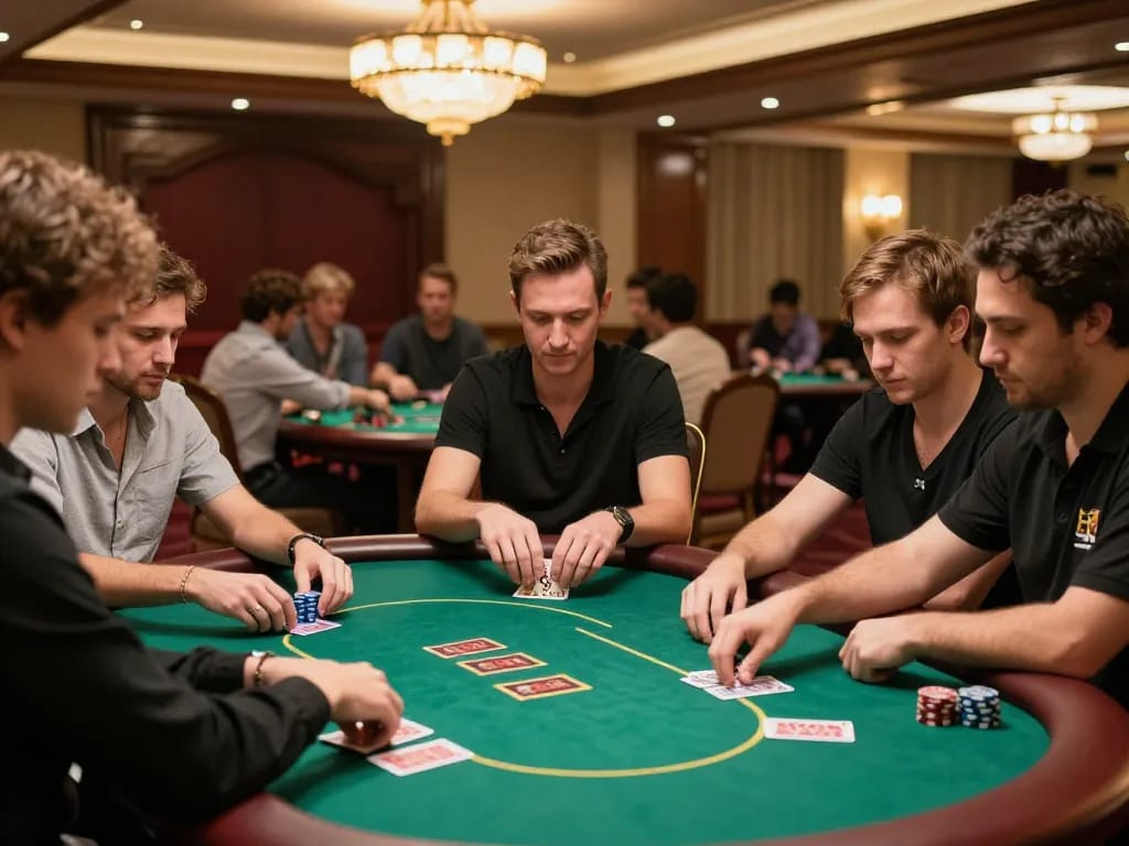 Experience the excitement of HELLO88 with vibrant poker games in a luxurious casino setting