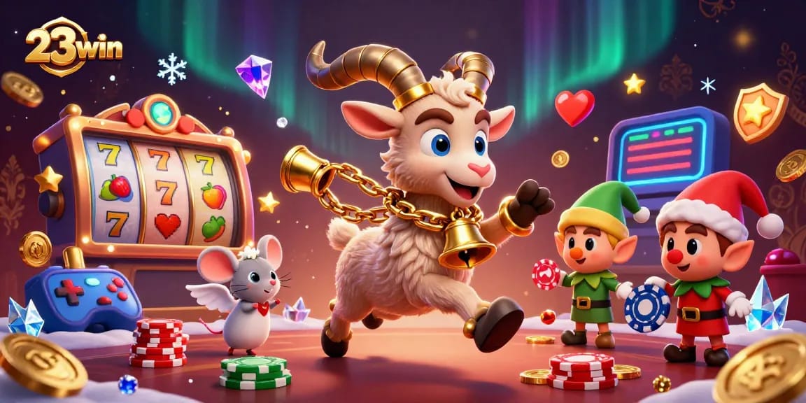 Experience the thrilling ambiance of 23win's online casino, featuring vibrant 3D games and lively characters.
