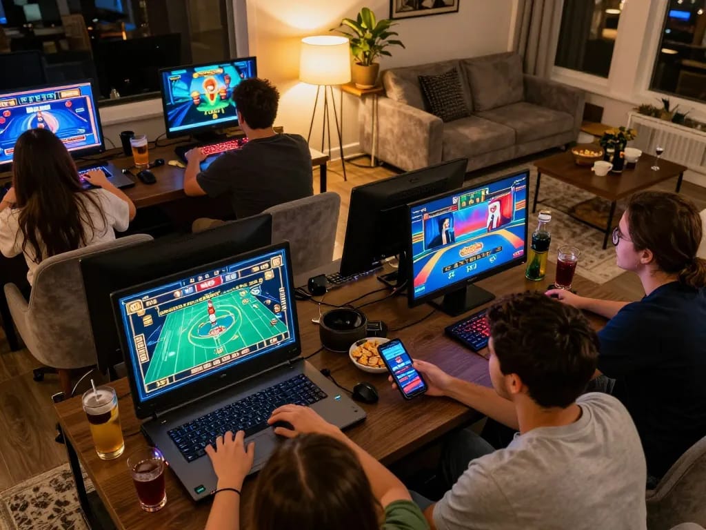 Good88 enhances online gaming experiences with engaging gameplay in a cozy home setting