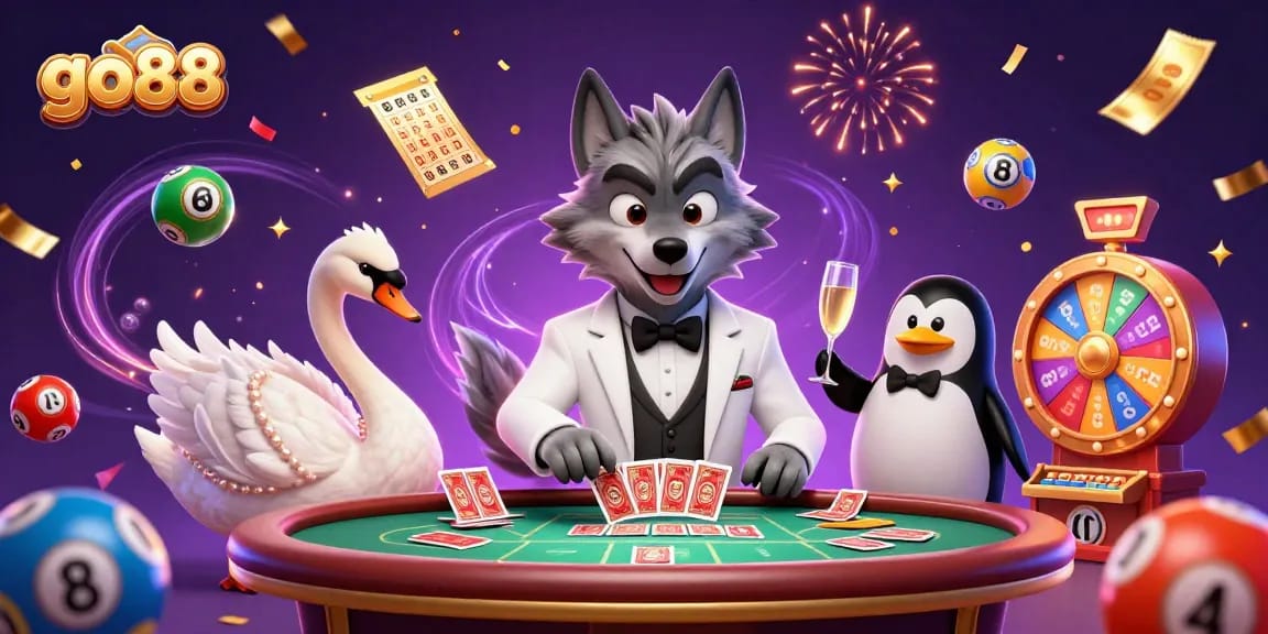Win big with go88 while enjoying an exciting casino experience featuring vibrant game elements.
