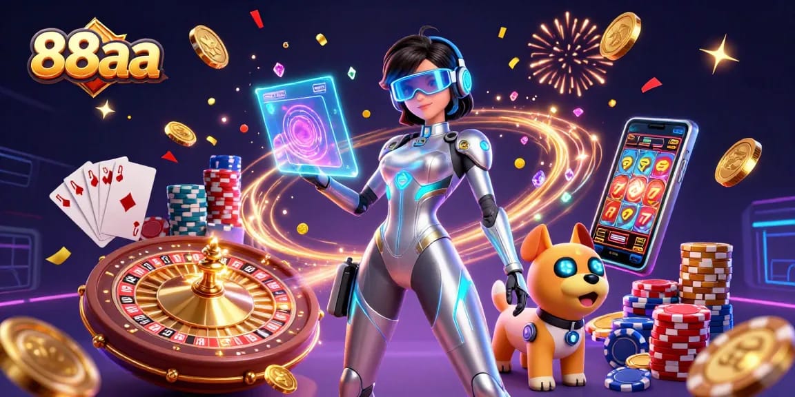 Experience thrilling casino adventures with 88aa through stunning gaming visuals and vivid action!