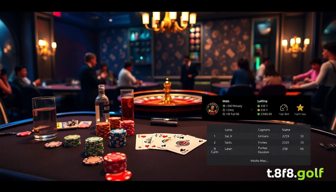 Winning at poker with vibrant chips and cards at https://tr88.golf/ casino scene.