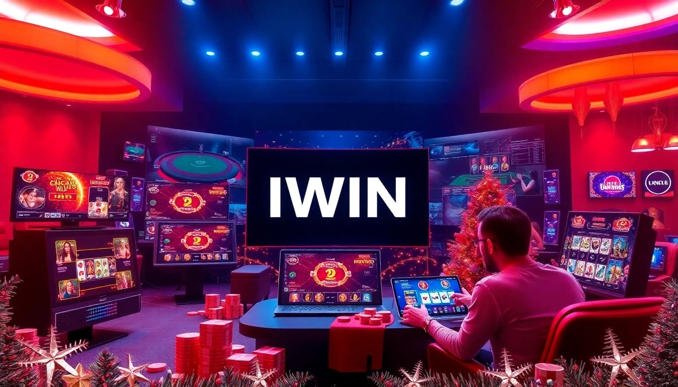 IWIN online gaming platform showcasing an exciting digital casino environment with sleek interfaces and engaging gameplay.