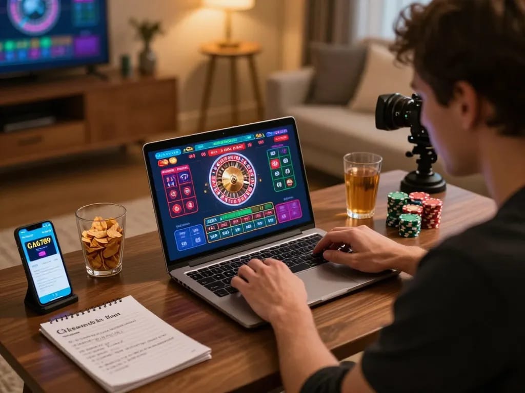 Engaging live dealer game on GA6789 online platform with player focused on roulette