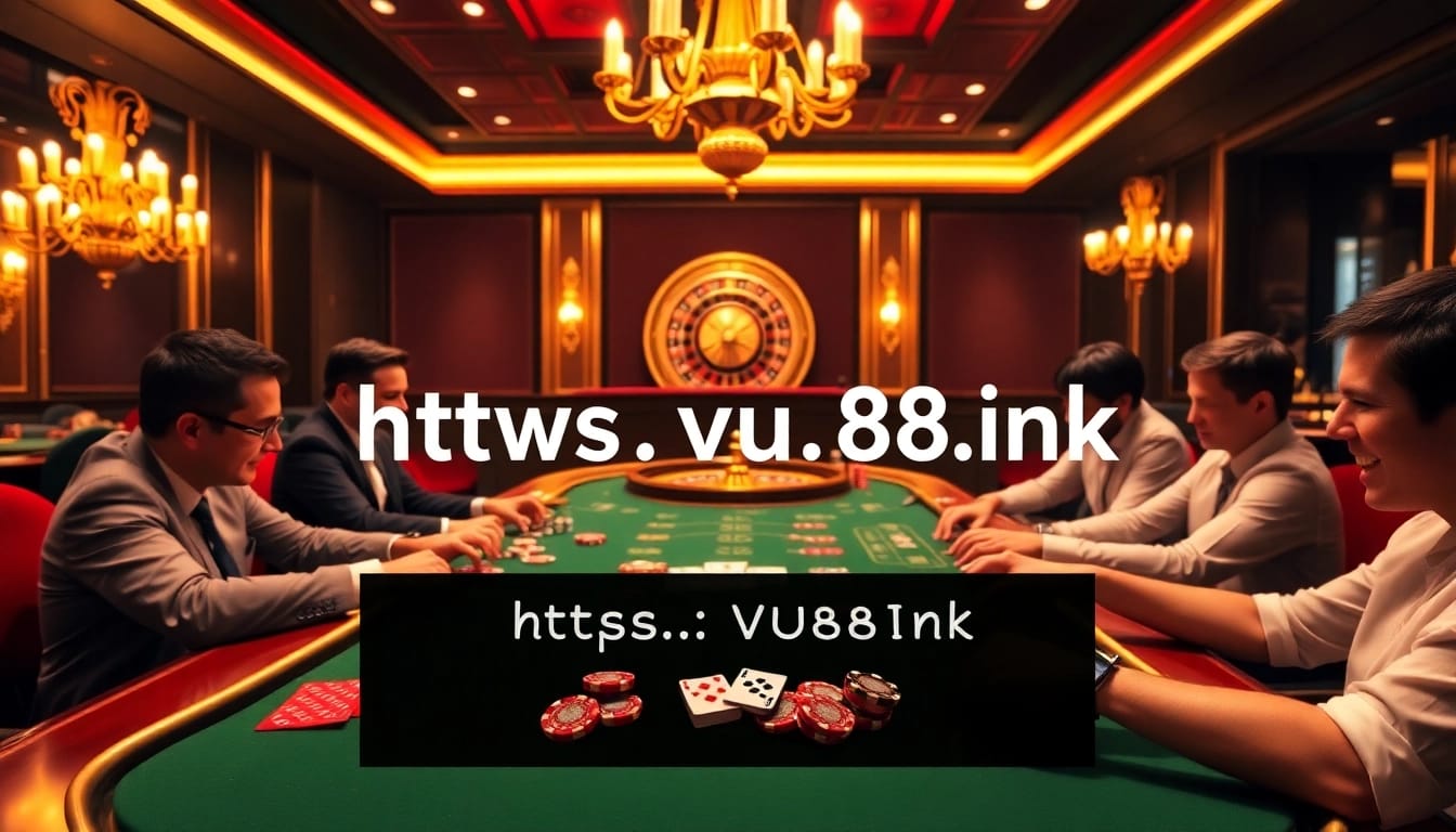 Experience thrilling gameplay at VU88 with vibrant poker tables and exciting casino atmosphere.