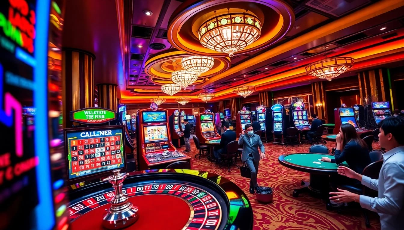 Players celebrating their wins at the vz99 casino table, showcasing excitement in gaming.