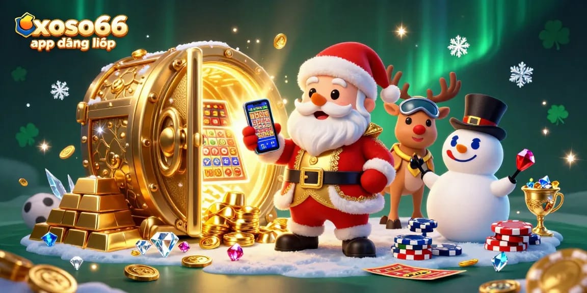 Enjoy the thrill of gaming with the xoso66 app đăng nhập, where friendly characters celebrate jackpot slots.