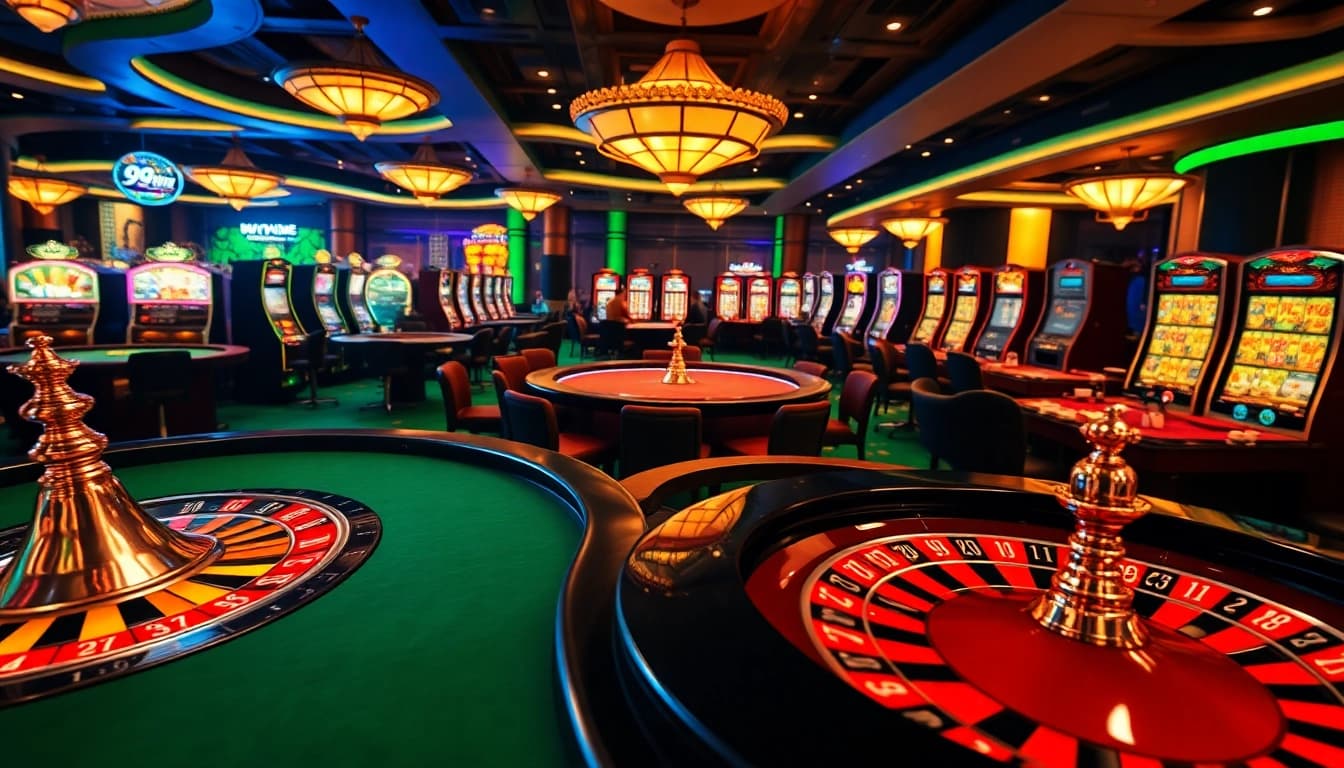 Experience the excitement of 98win with vibrant casino gameplay and luxurious surroundings.
