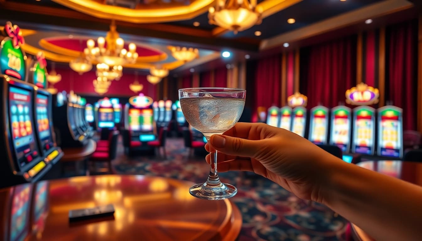Experience the excitement of winning with a slot gacor machine in a luxurious casino setting.