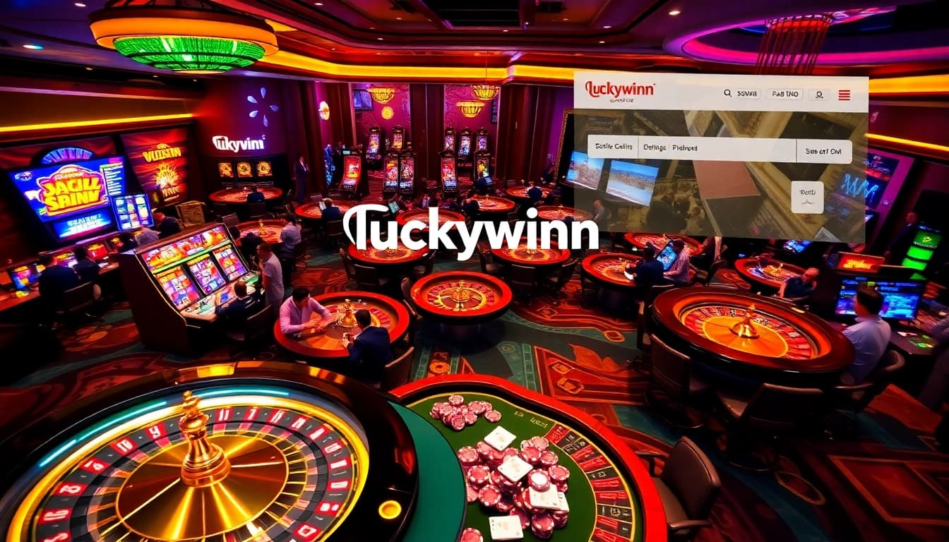 Players engaging in exciting games at https://luckywinn.us.com/, showcasing a vibrant casino atmosphere.