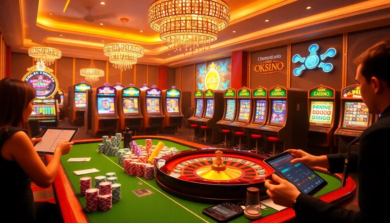 Experience thrilling gameplay on okfun with dynamic slot machines and engaging casino tables.