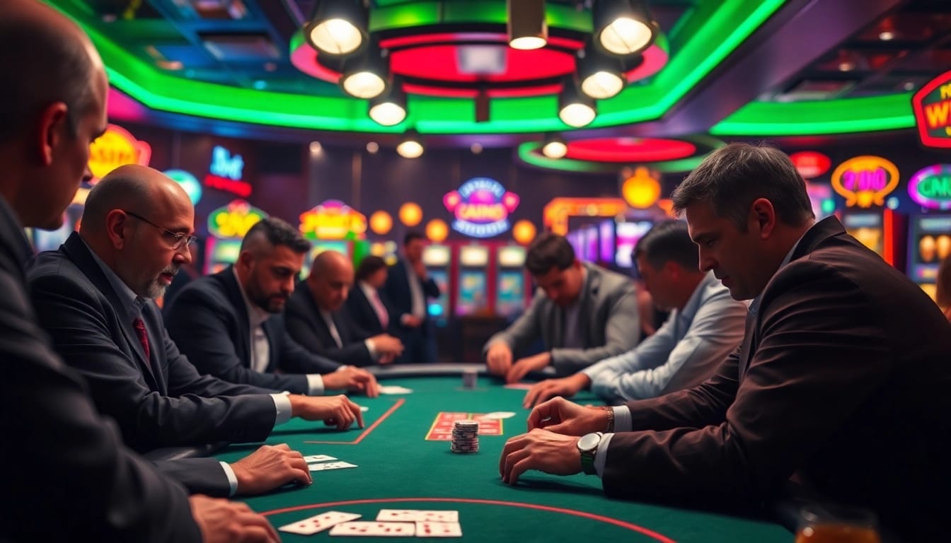 Permainan poker intens di kasino dengan Depo 5k Dana untuk pengalaman taruhan terbaik.