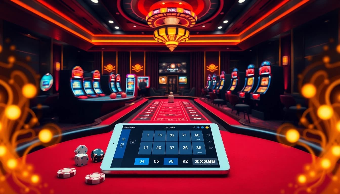 Experience thrilling gameplay at https://xx88.uk.com/, featuring an engaging live dealer table with excited players.