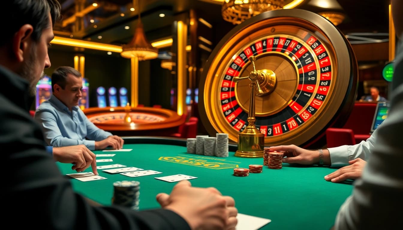 Experience excitement at luck8 with a luxurious poker scene featuring intense gameplay and high-end decor.