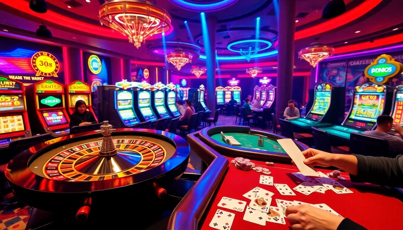 Engage with the thrill of gambling at https://hello88app.com/ showcasing vibrant casino visuals.