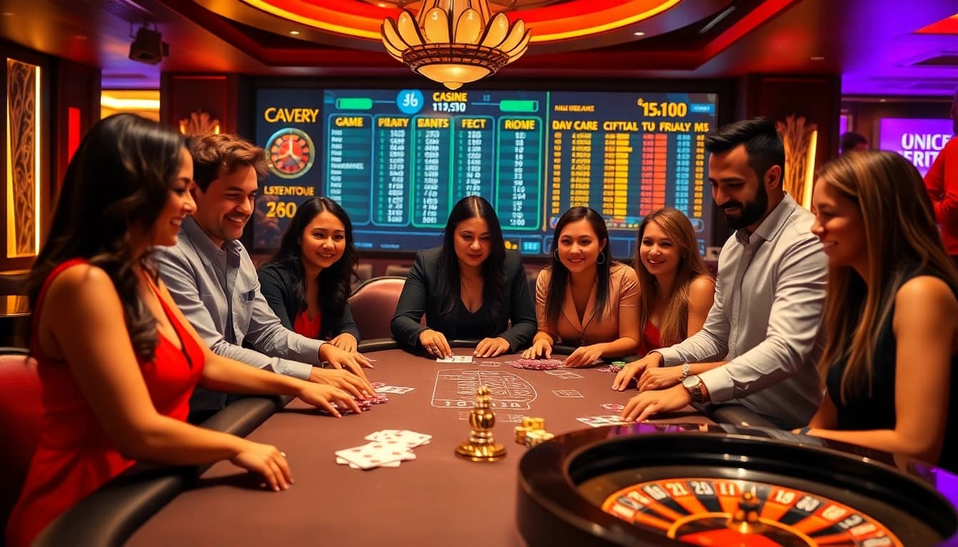 Experience the thrill of XX88 gameplay with intense poker action at a luxurious casino table.