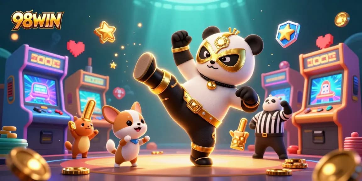 Experience the fun of gambling at 98WIN with exciting 3D gaming action and vibrant characters.