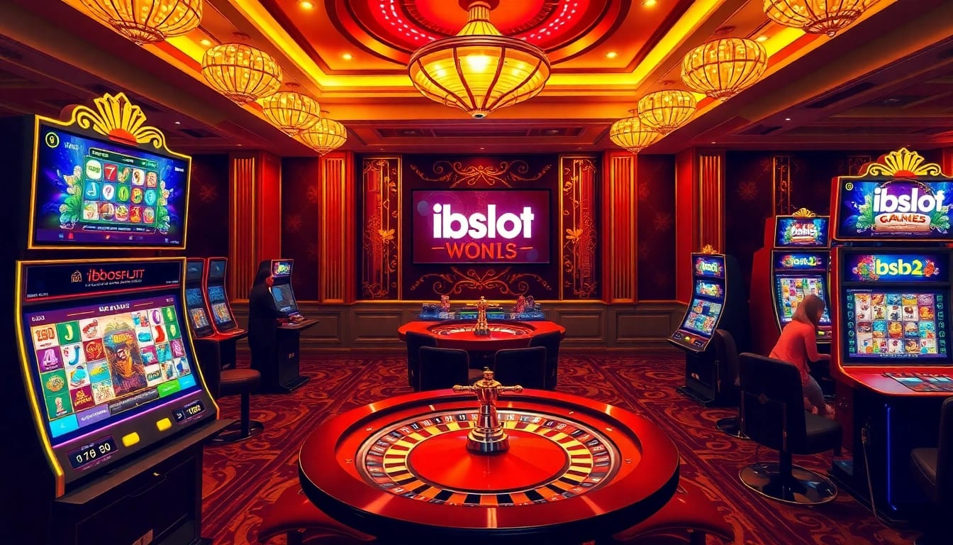 Feel the excitement of iboslot as players engage with vibrant online casino games and immersive visuals.