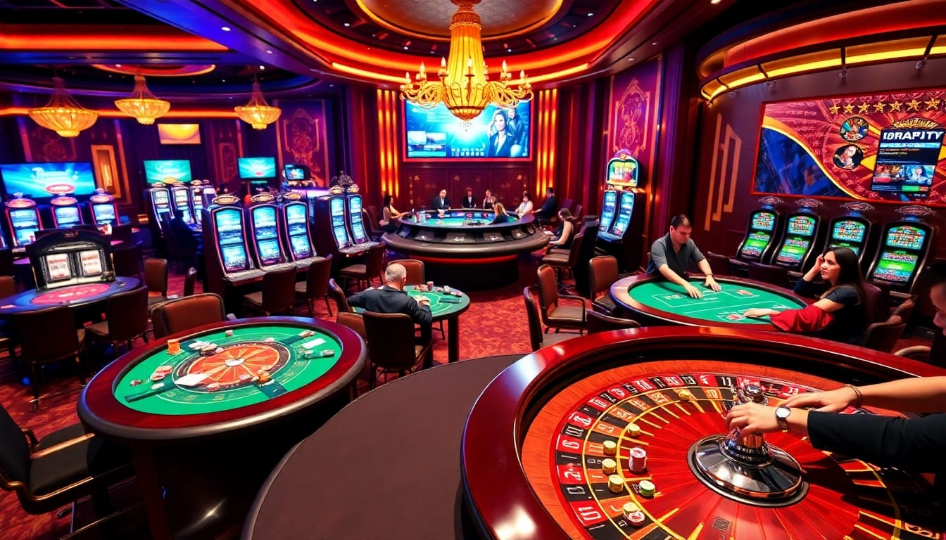 Experience the thrill of casino gaming with https://hz88mie.com/, showcasing vibrant tables and captivating slot machines.
