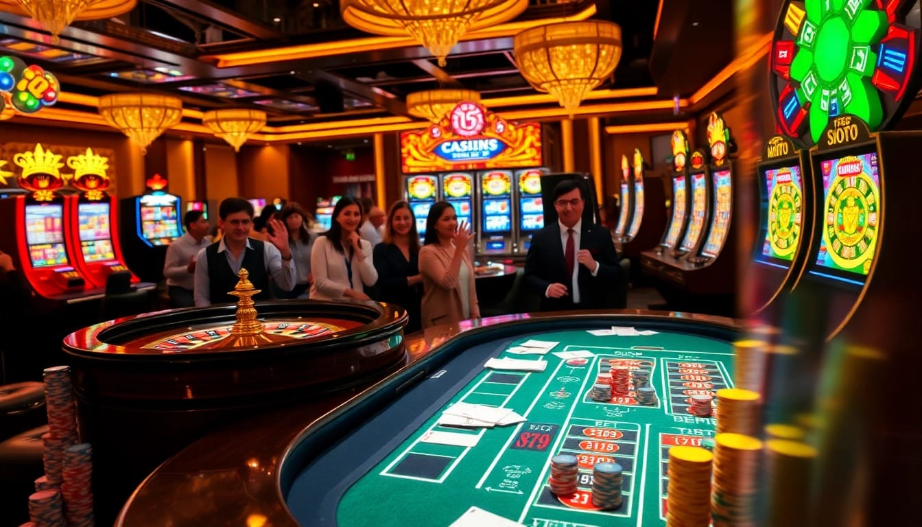 Experience the excitement at RR99 casino with vibrant tables and engaging games.