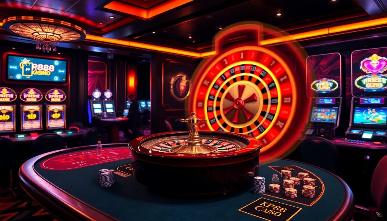 Players enjoying live casino games at KP88, highlighting the excitement and luxury of gambling.