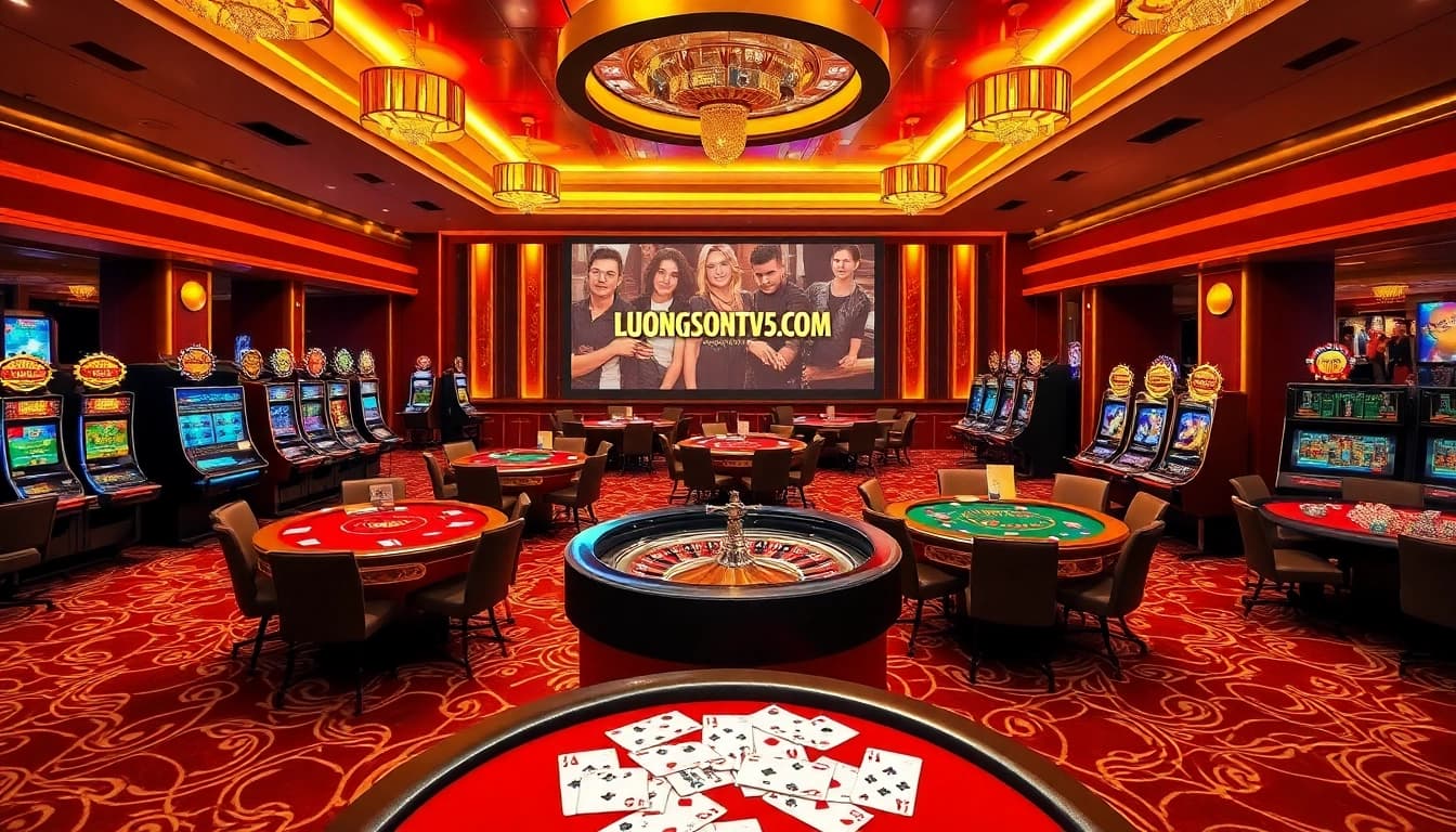 Enjoy thrilling poker and slot games at https://luongsontv5.com/ with a vibrant, luxurious casino atmosphere.