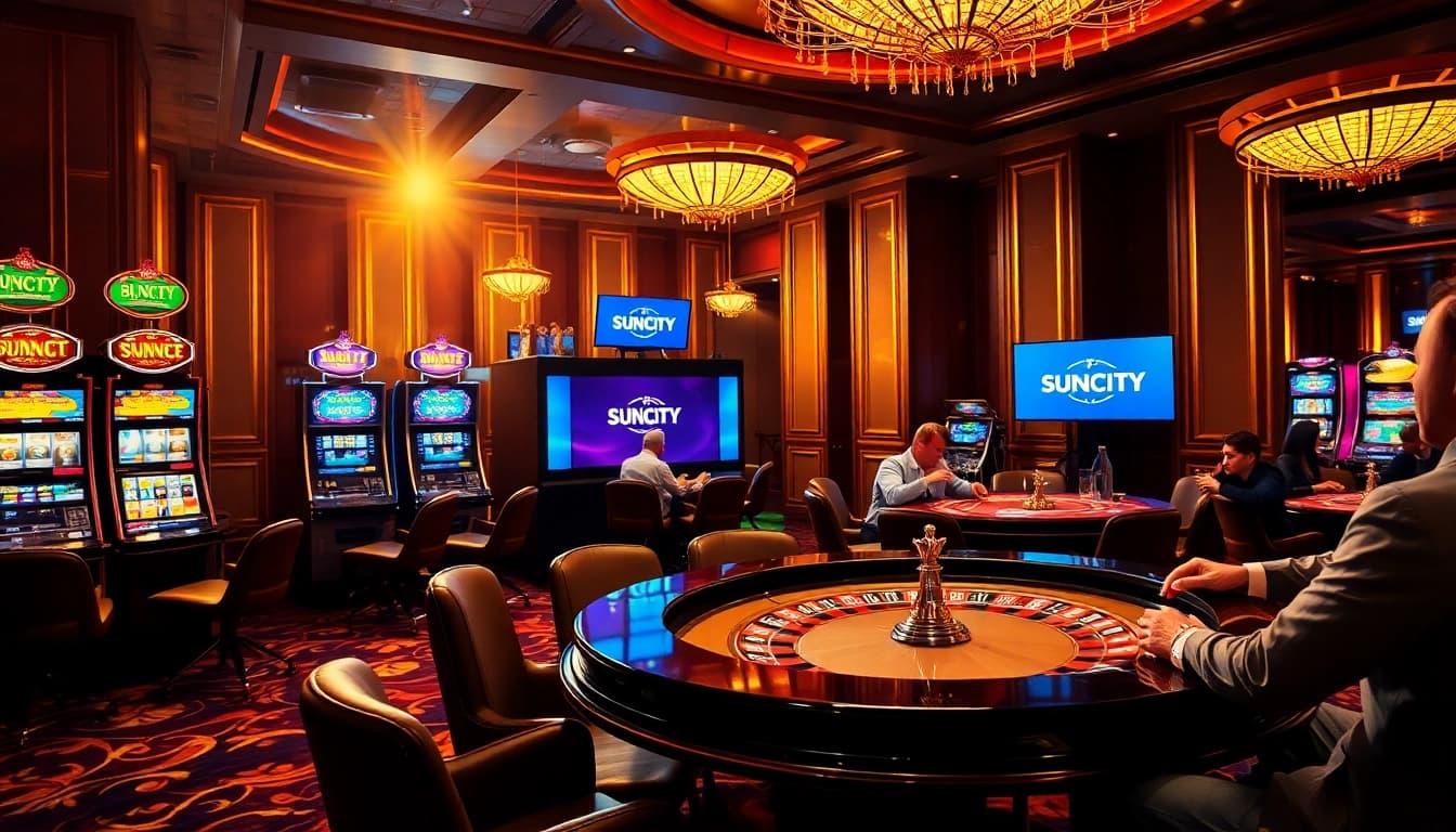 Experience thrilling betting action at SUNCITY nhà cái with lively casino tables and engaging players.
