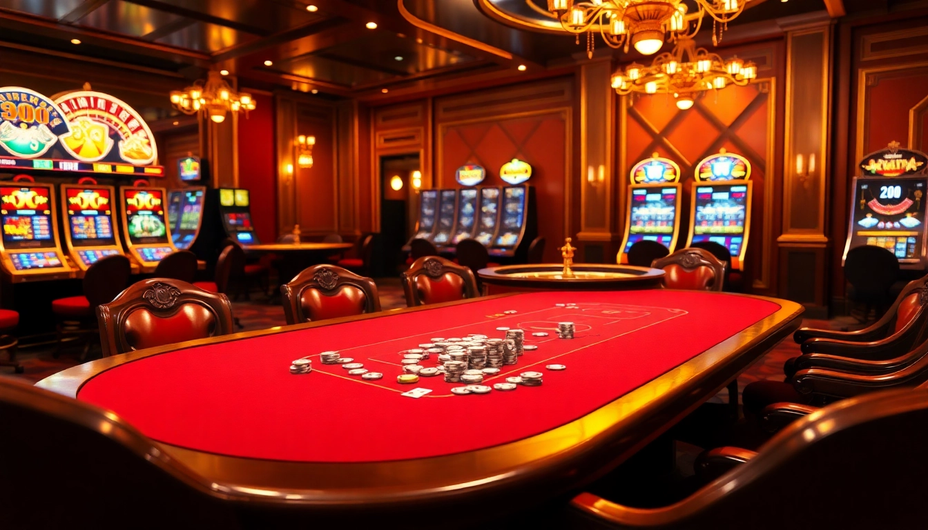 Experience thrilling gameplay at chotruyen's luxurious poker table with vibrant chips and roulette.