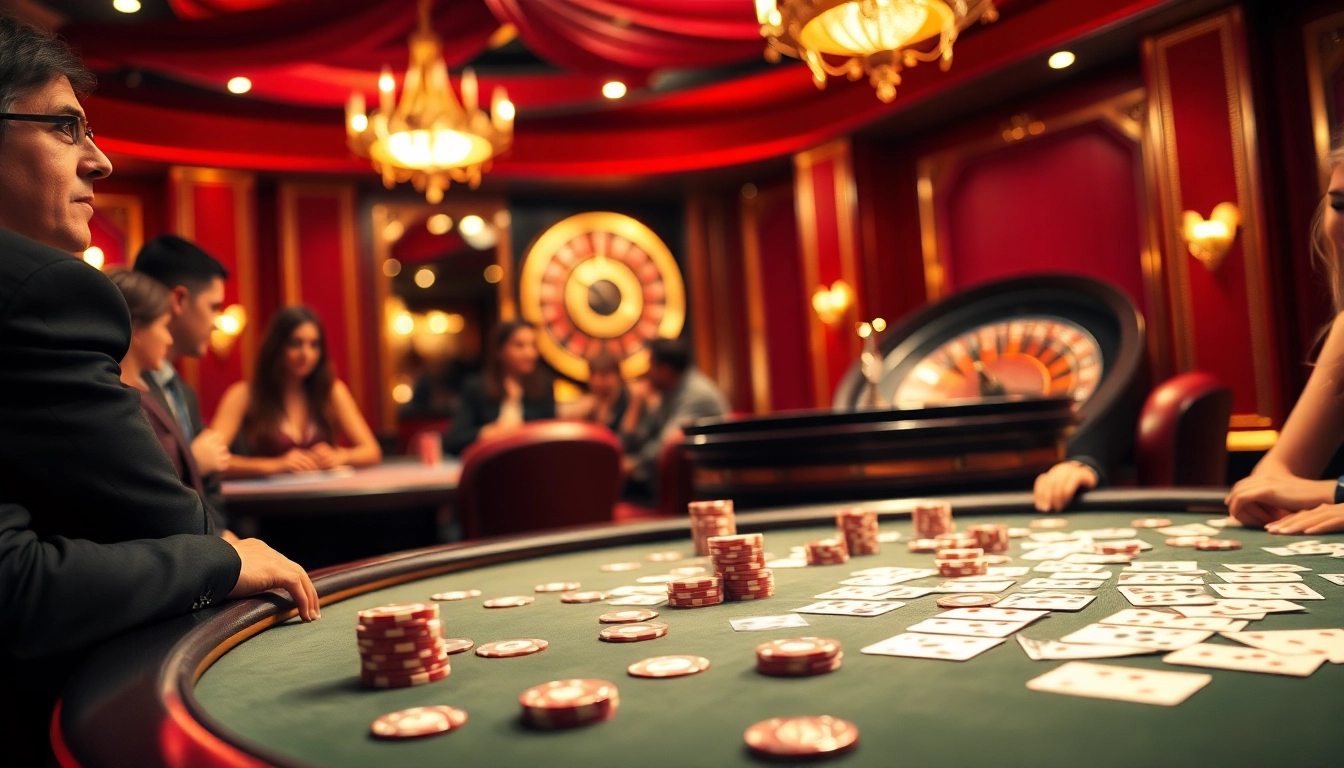 Experience the excitement of Sumclub with vibrant poker gameplay and luxurious casino ambiance.