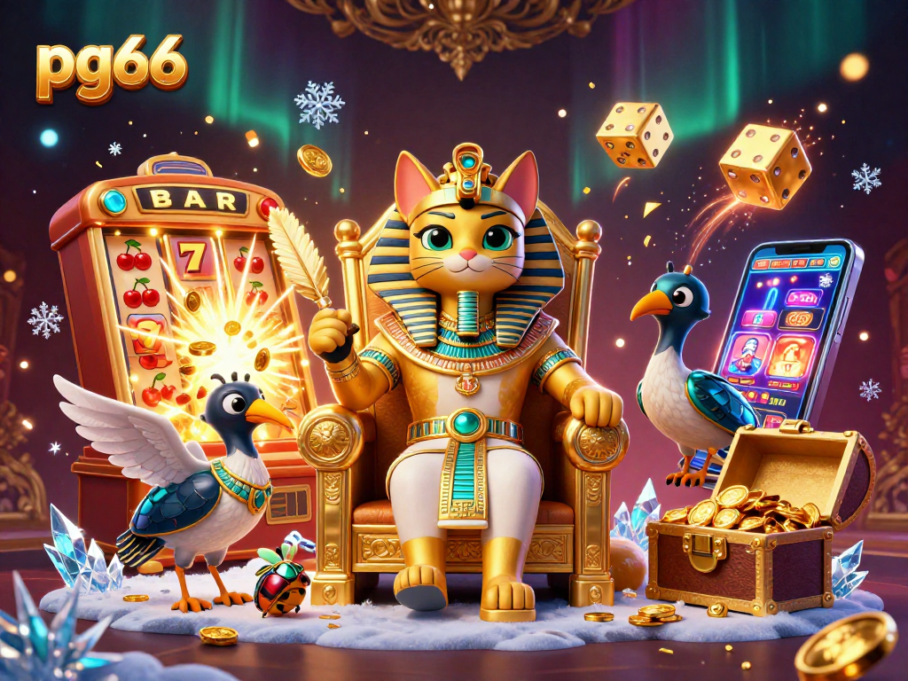 Experience thrilling gaming action with pg66 as pharaoh cat and ibis scribe celebrate jackpots!