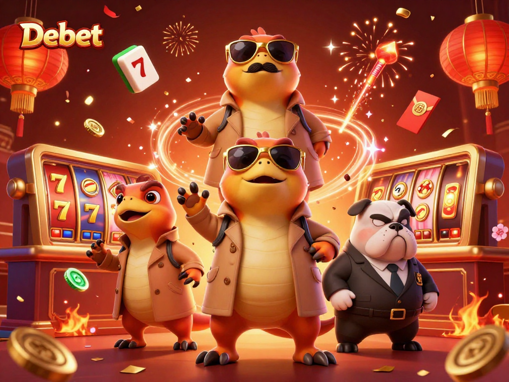 Experience thrilling spins at Debet with raptors in disguise entertaining the VIP crowd at a casino.