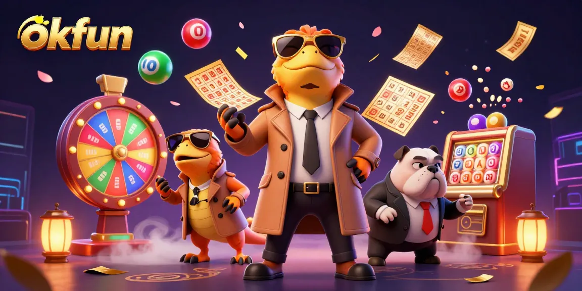 Experience the excitement of okfun with animated raptors entering a VIP casino lounge.