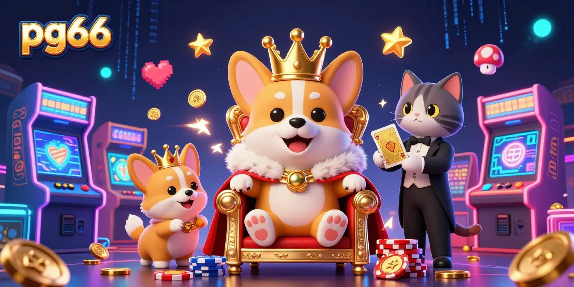 Experience top-tier gaming at pg66 with charming 3D characters amidst vibrant casino action.