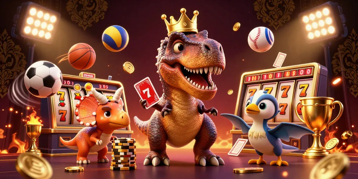 Engage in thrilling games at 33WIN with colorful casino elements and cartoon characters!