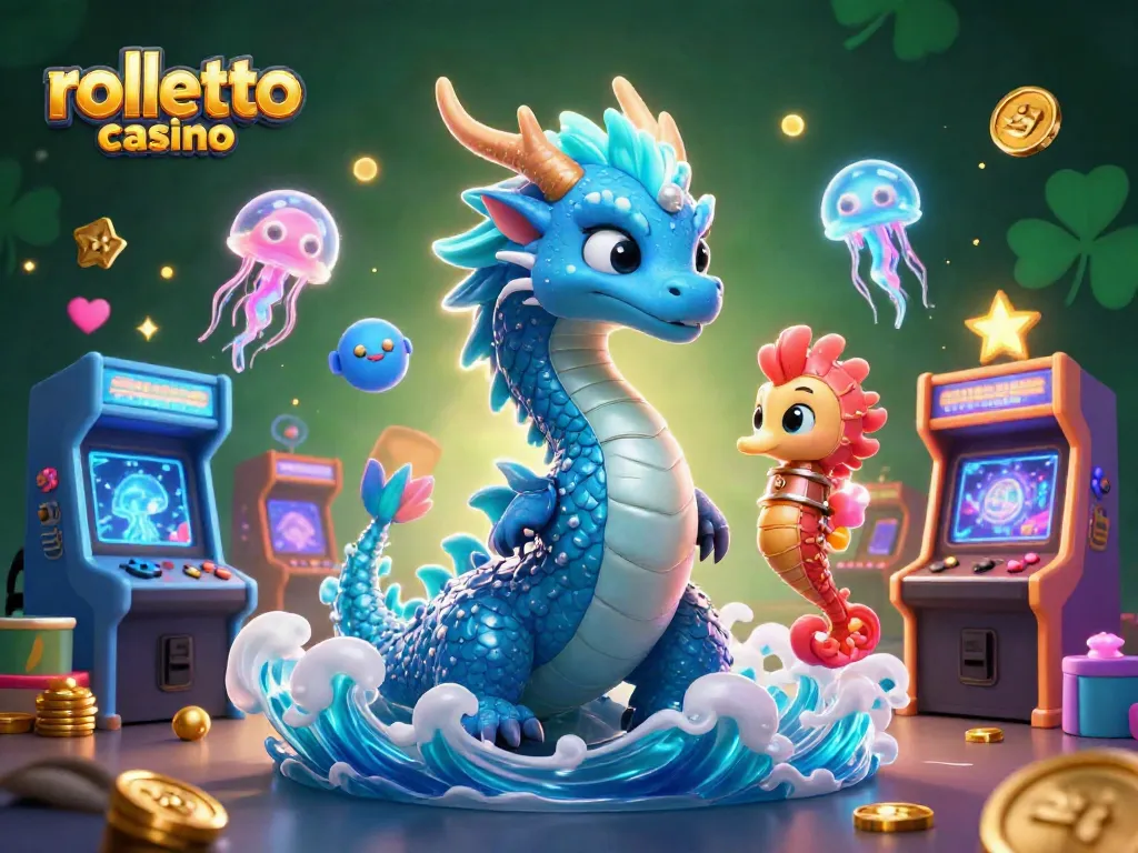 Experience excitement at Rolletto Casino with vibrant characters and gaming action.