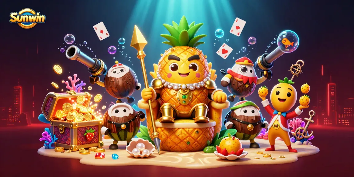 Engage in thrilling gameplay at Sunwin with vibrant 3D characters and exciting casino elements.