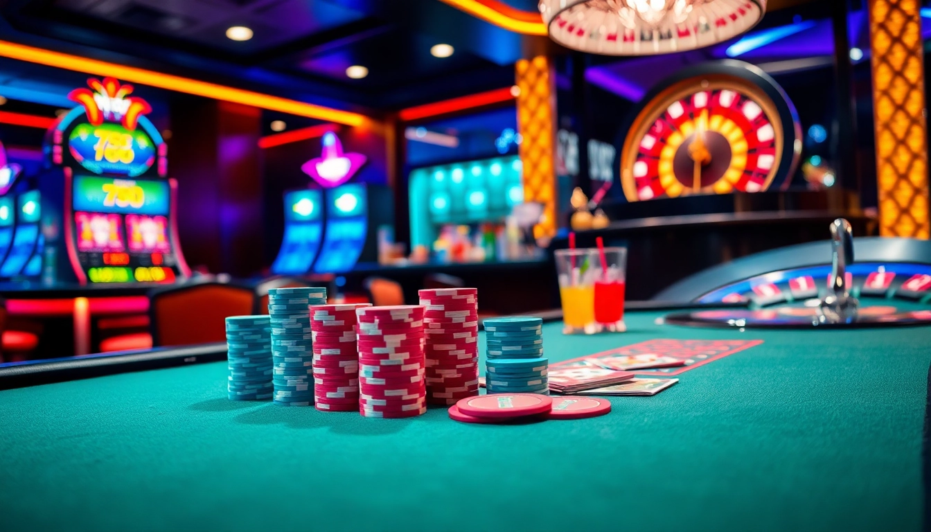Experience the thrill of winning at 789win with a vibrant casino scene featuring lively games.