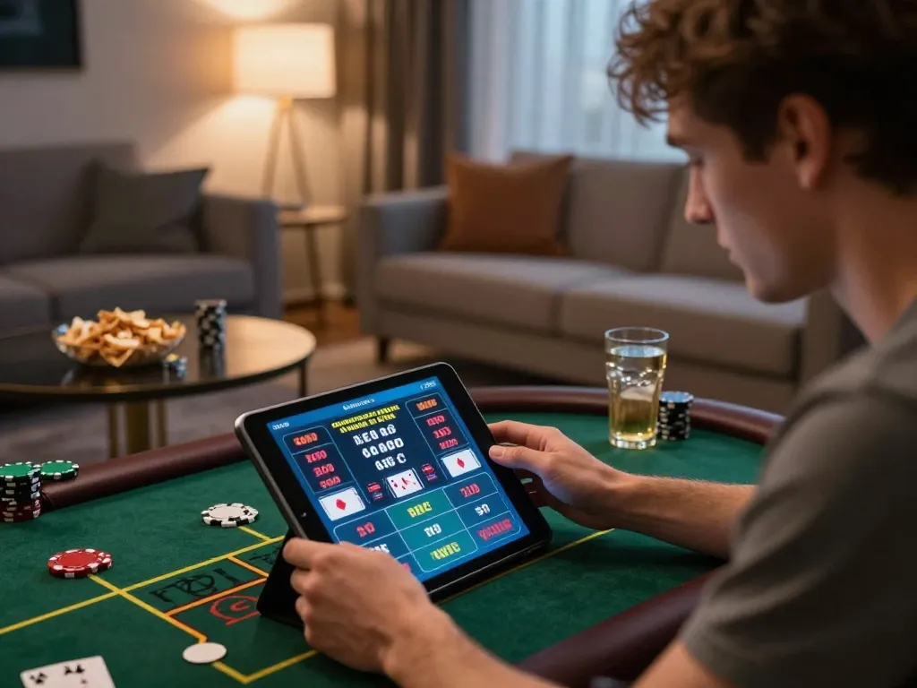 Engaging online gaming session at lv88nyc, with a player focused on live dealer action.
