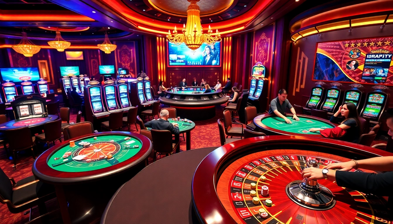 Experience the thrill of casino gaming with https://hz88mie.com/, showcasing vibrant tables and captivating slot machines.