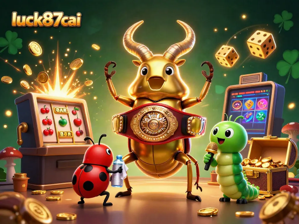 Engaging luck87cai casino scene featuring vibrant characters and dynamic game elements