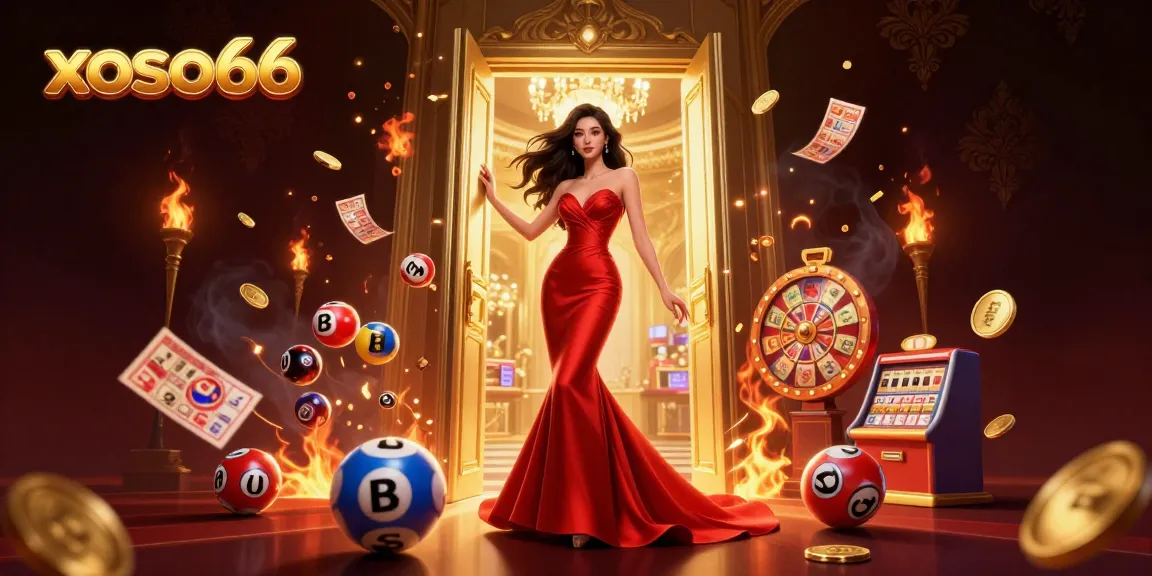 xoso66 lottery platform showcasing vibrant lottery balls and engaging prize wheels for exciting gameplay.