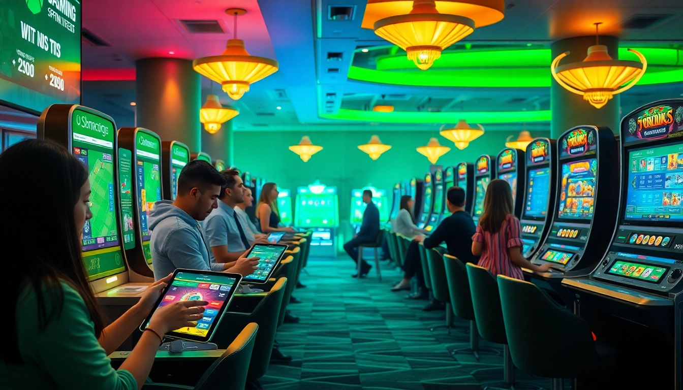 Dynamic online gambling scene with diverse players interacting on luck8win.live.