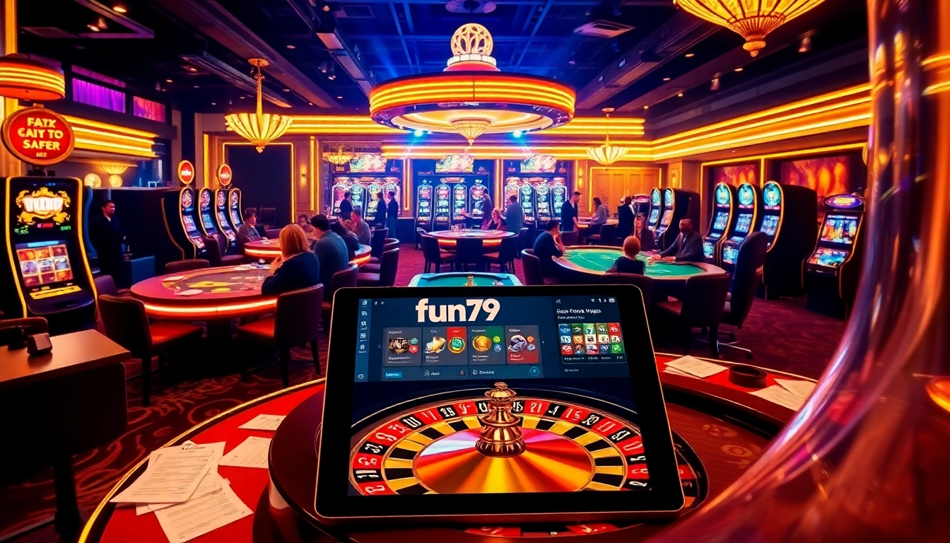 Experience thrilling gaming at fun79 with vibrant tables, slots, and engaging players.