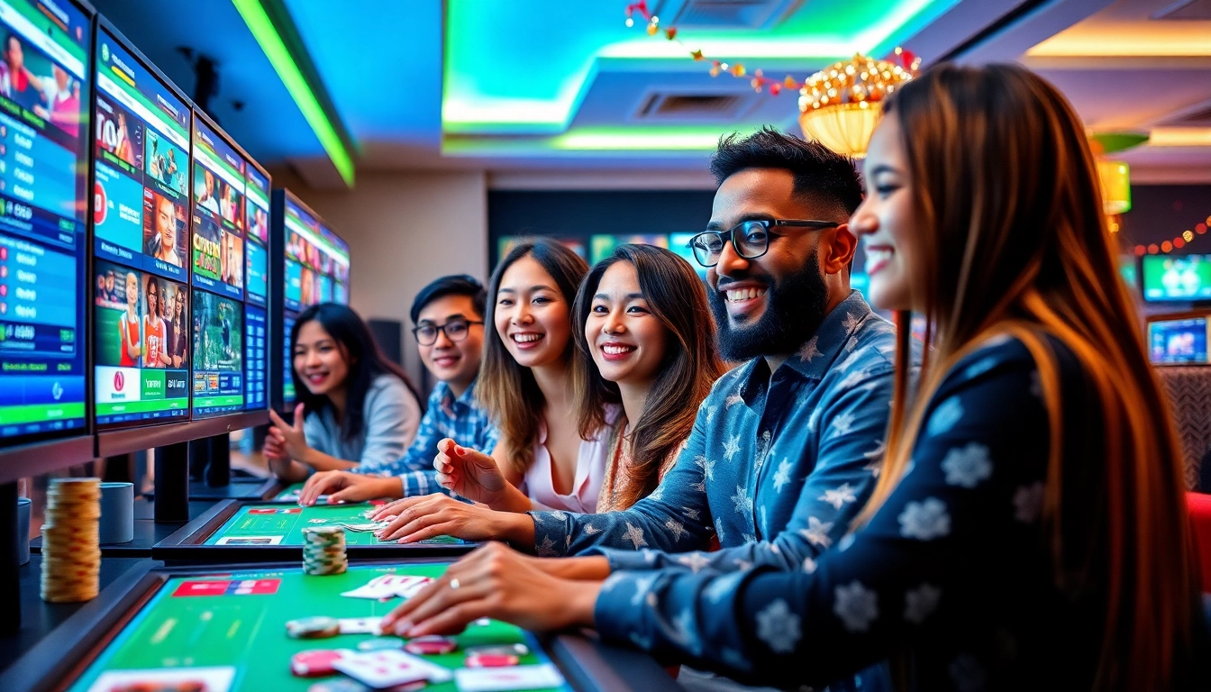 Engaged users exploring live betting options on dagawin.live for a vibrant online gaming experience.