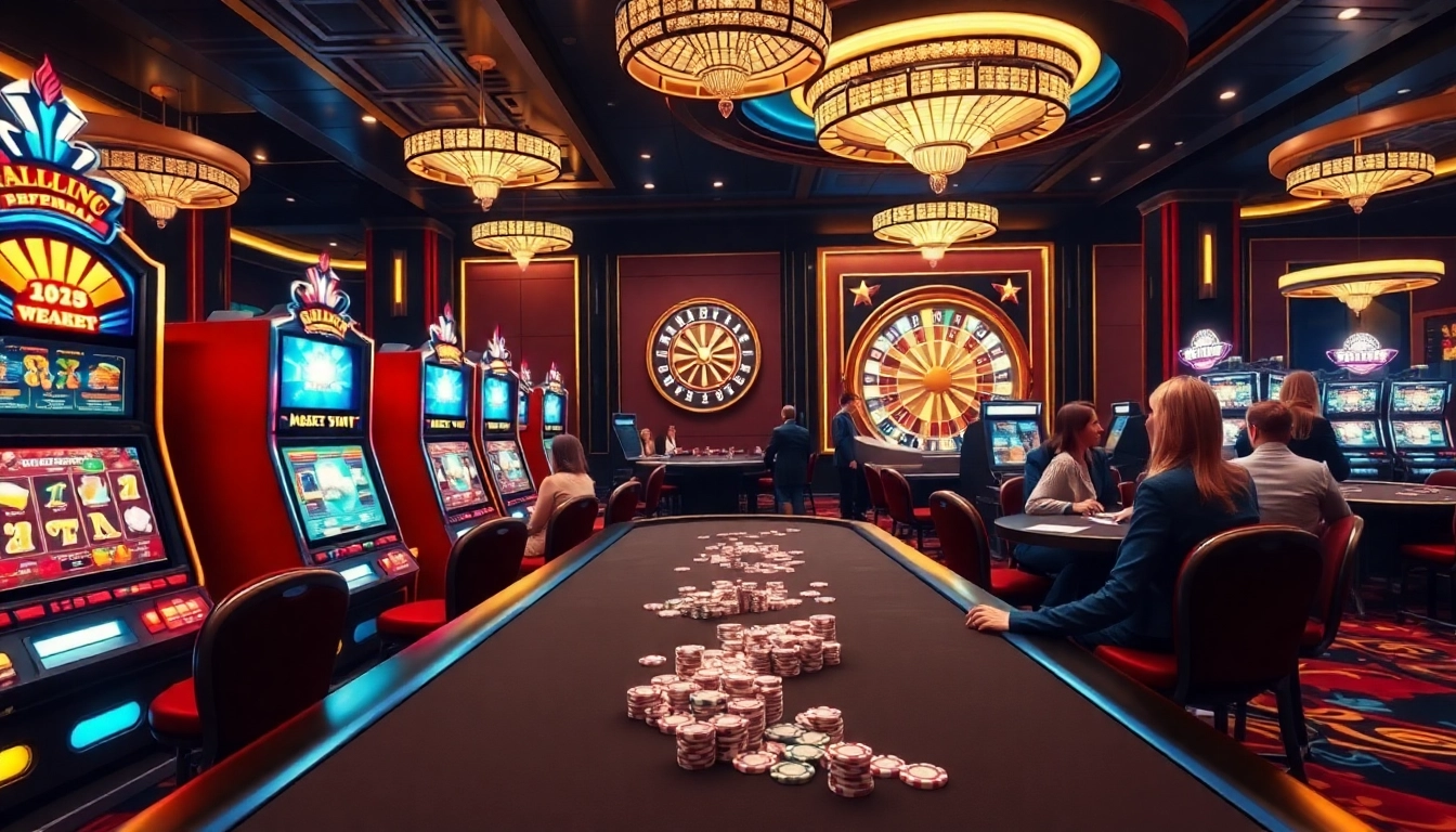 Experience the thrill of casino gaming at rikvip.gb.net with vibrant tables and exciting slot machines.