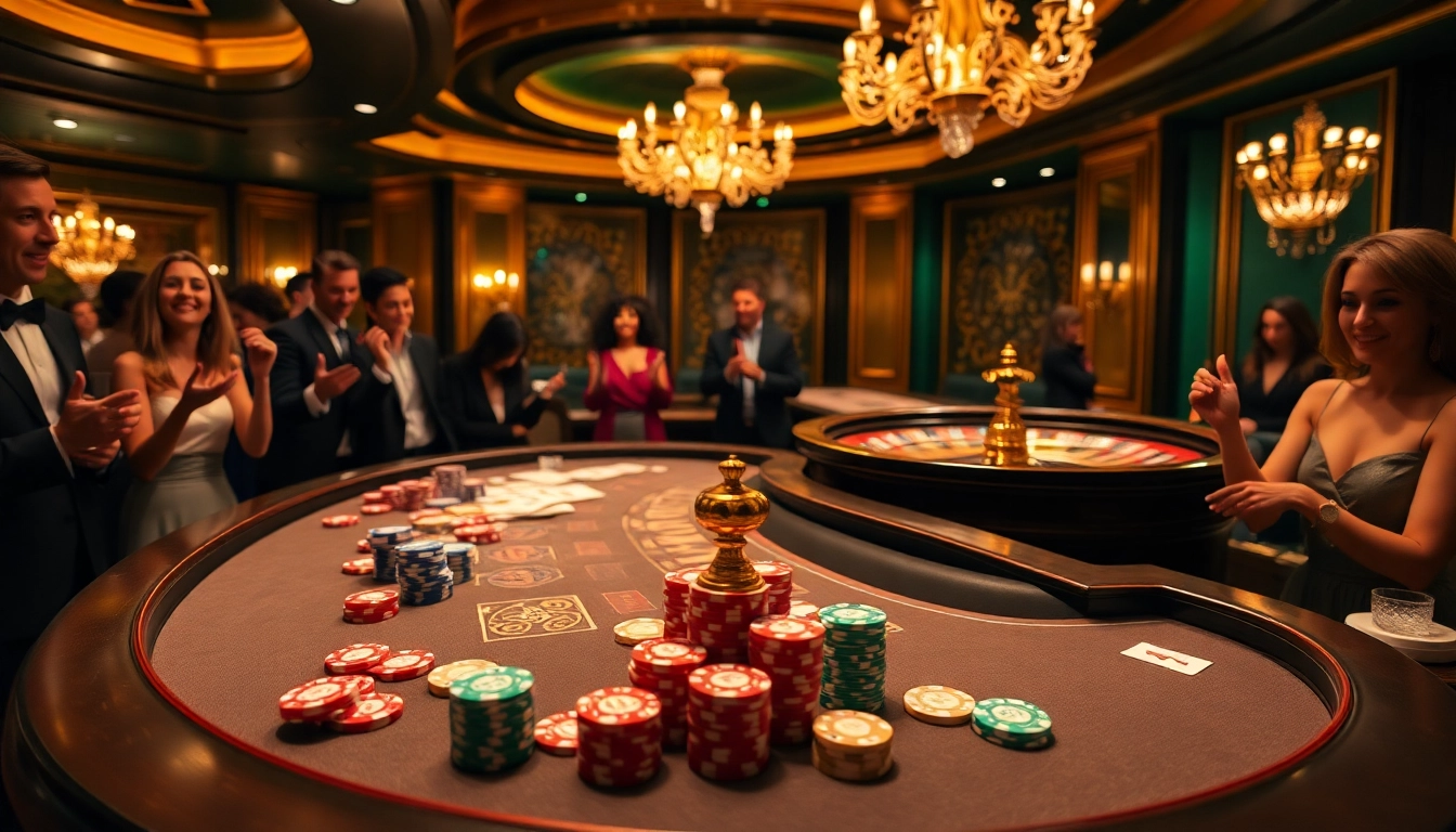 S666 casino game scene with poker chips, cards, and a roulette wheel in an exciting atmosphere.