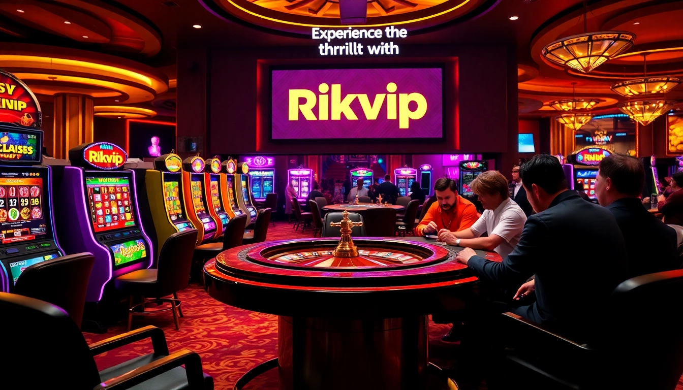 Experience the excitement of gambling at Rikvip with vibrant slot machines and intense poker action.