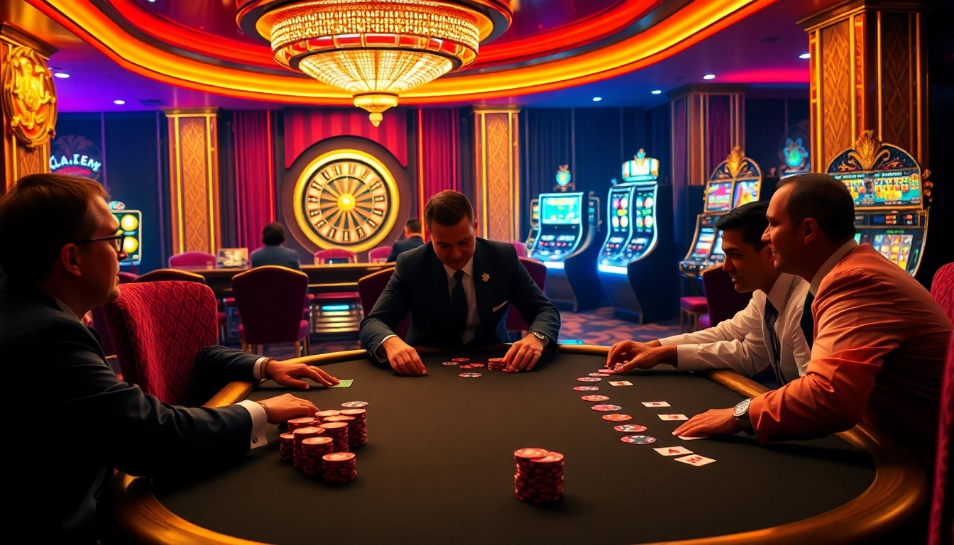 Experience vibrant casino vibes with thrilling games at link s8, featuring poker and roulette action.