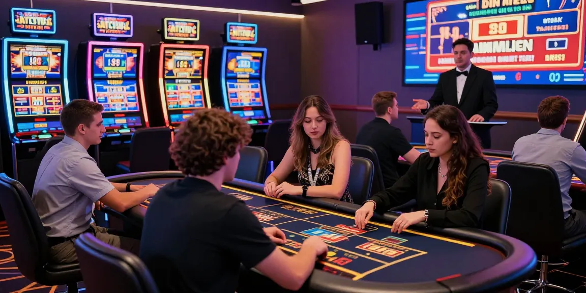 Players enjoying the best casinos not on gamstop with vibrant gaming atmosphere and engaging activities